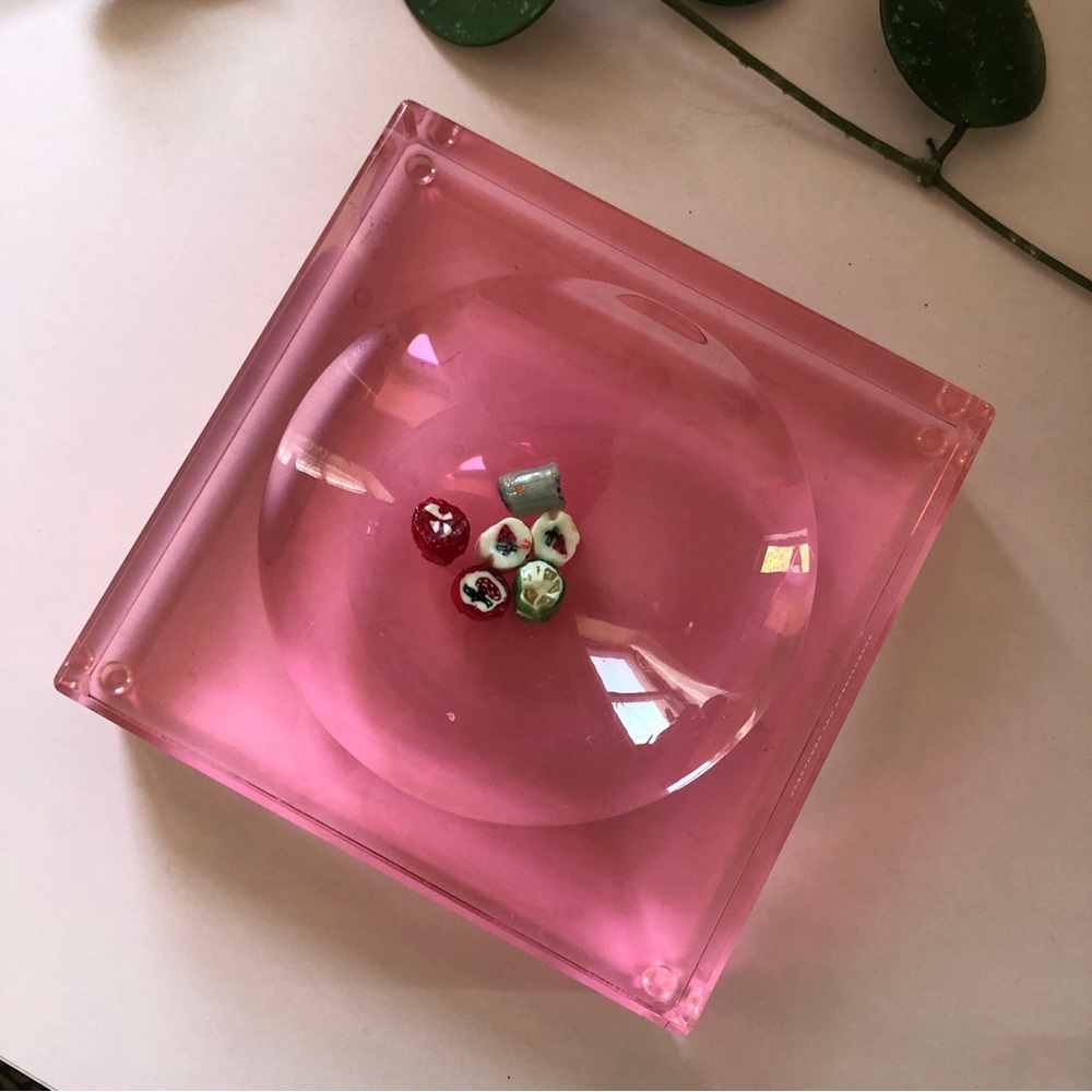 Alexandra von Furstenberg AVF Large Acrylic Pink Candy Bowl